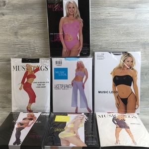 Music Legs Lingerie Lot of 7 Outfits